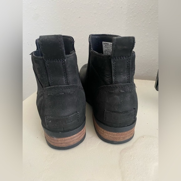 Sorel Emelie Waterproof Leather Chelsea Boots, Black, size 6 (EU 37) - Picture 7 of 8